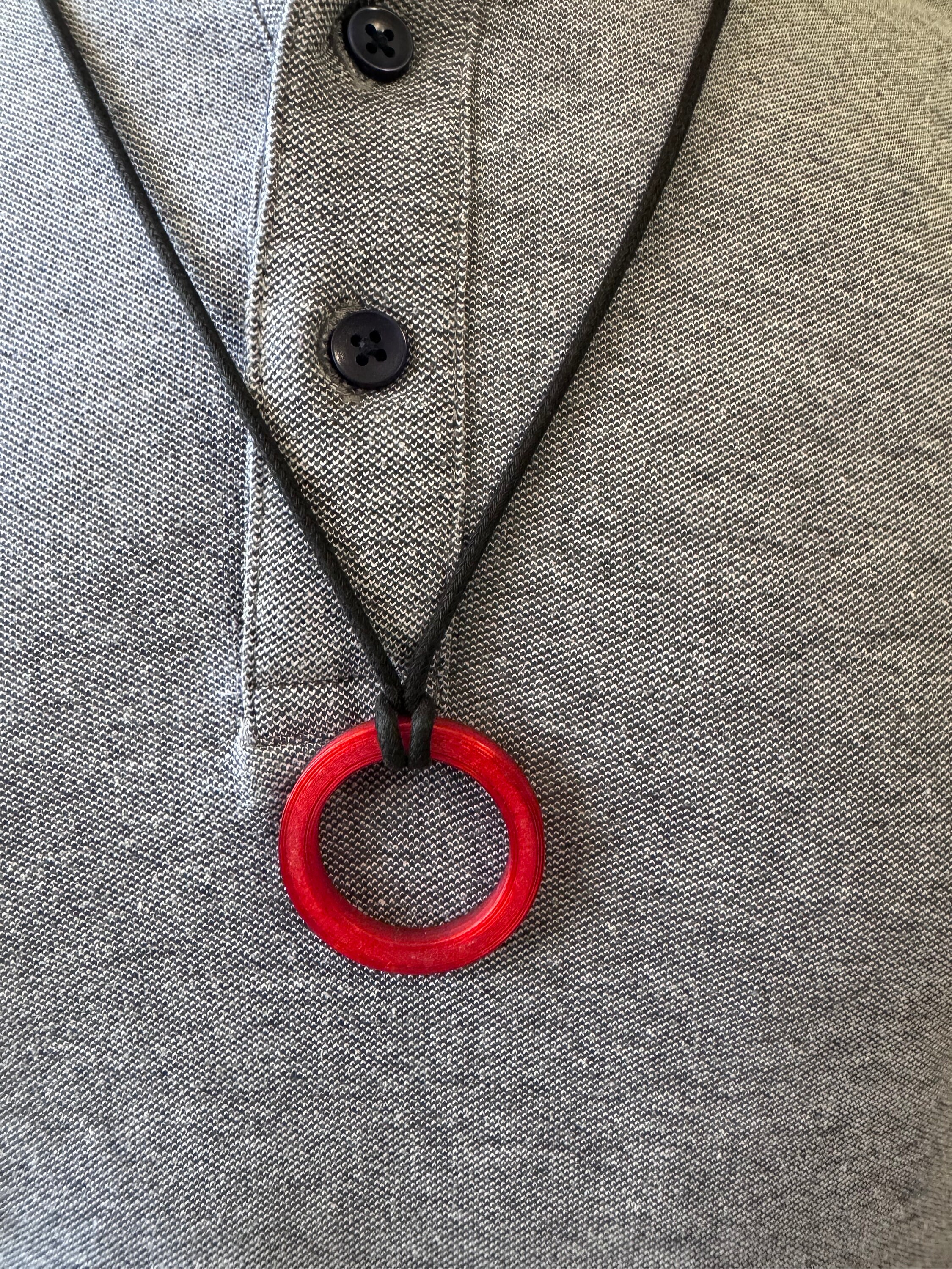 Anello con cordino per collana, anello per occhiali 