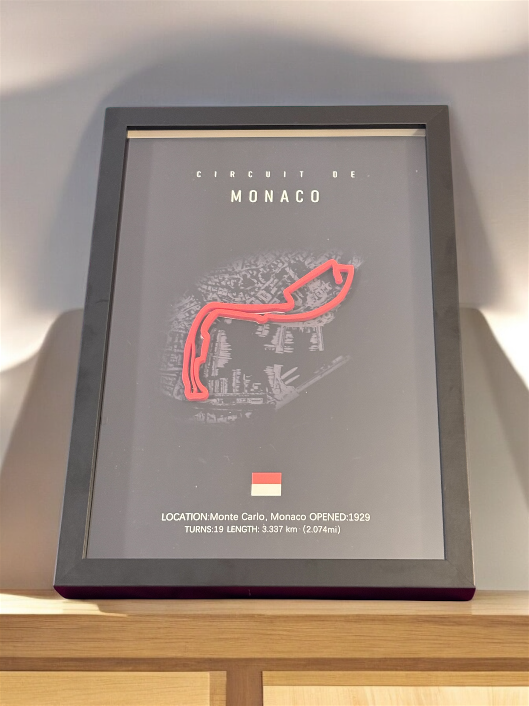 Quadro con circuito F1 3d personalizzato