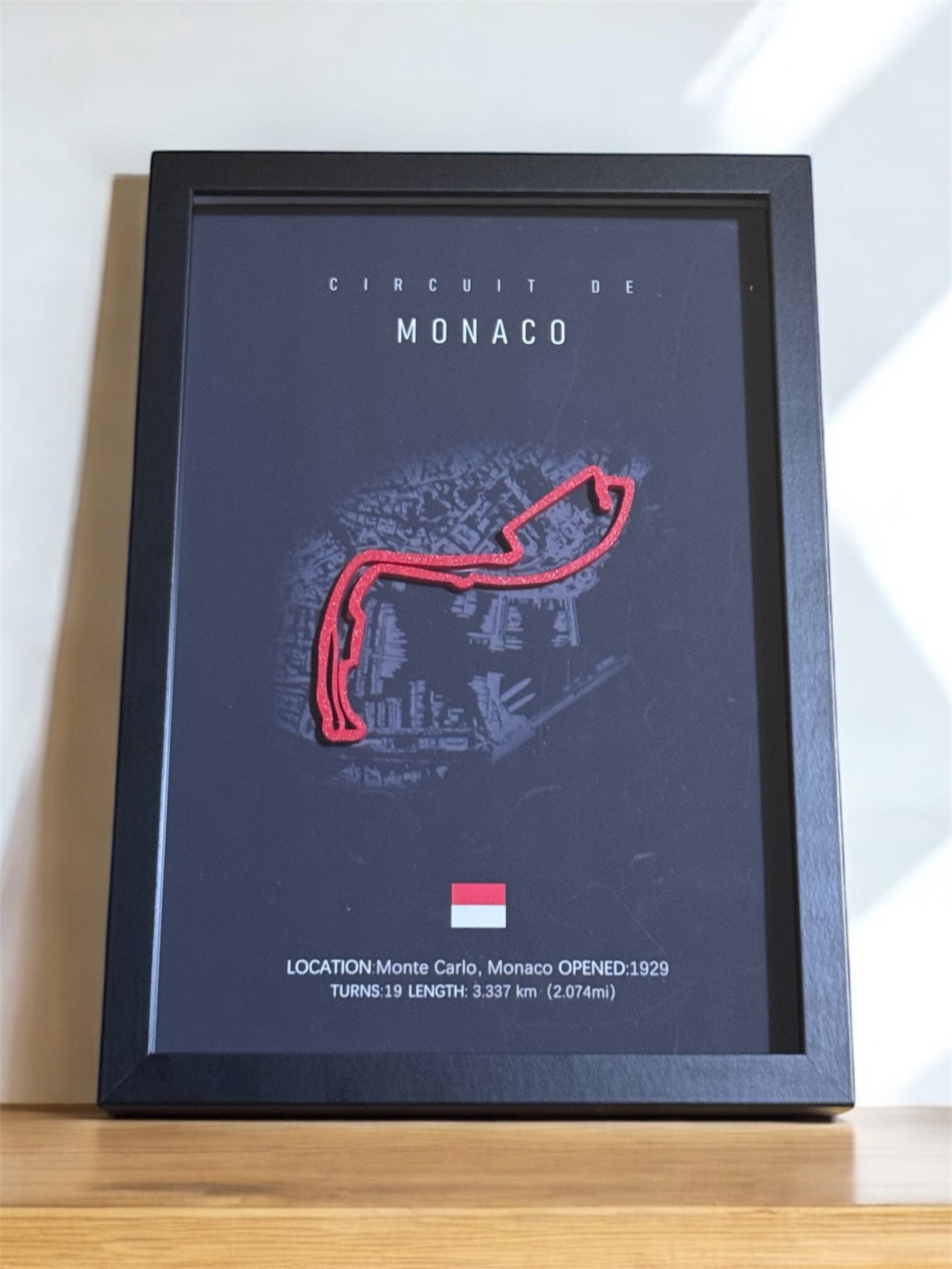 Quadro con circuito F1 3d personalizzato