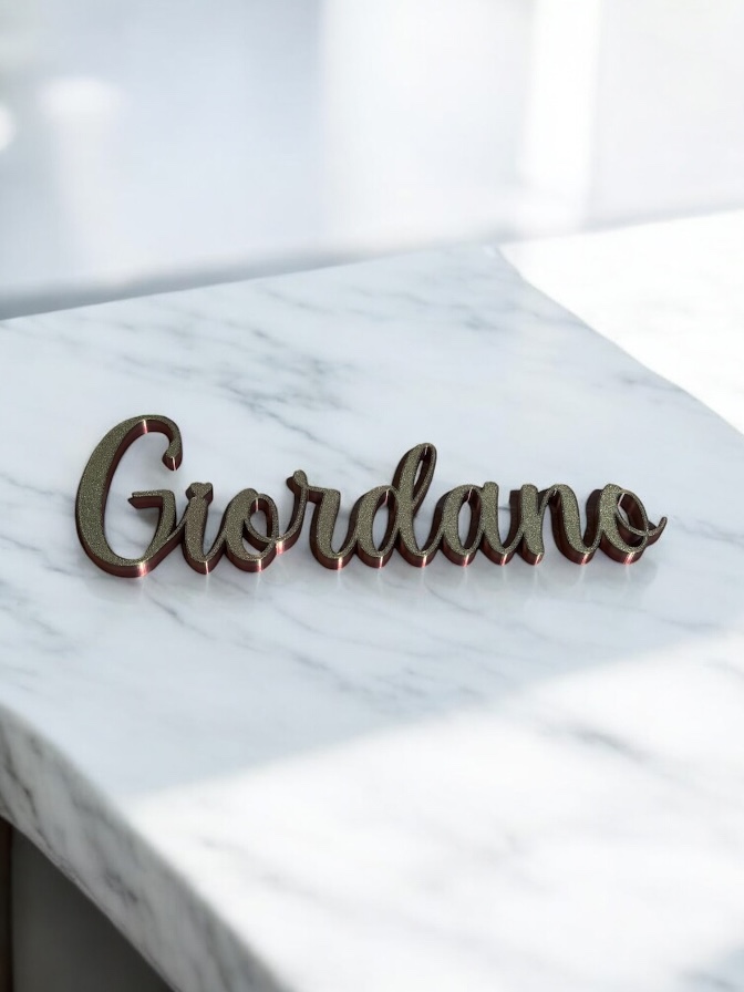 Nome in 3D personalizzabile per tavolo, feste, nascita