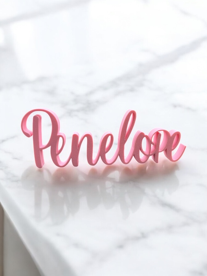 Nome in 3D personalizzabile per tavolo, feste, nascita