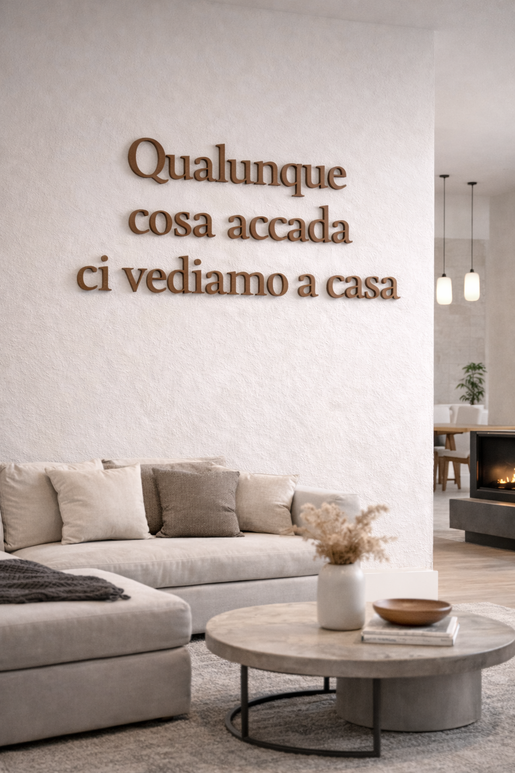 Scritta da Parete 3D SPESSORE 3MM| Frase Decorativa Moderna | Wall Quote Personalizzato | Decorazione Parete Casa | VEDI DESCRIZIONE!