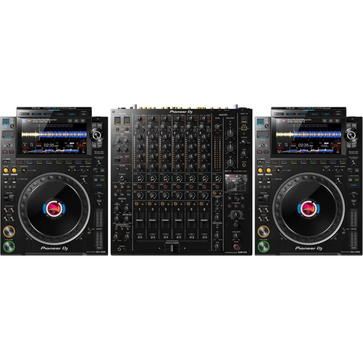 Pioneer DJ Cdj-3000 & Djm-V10 Setup Set
