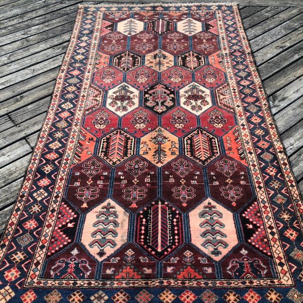5x9 Maroon Vintage Rug