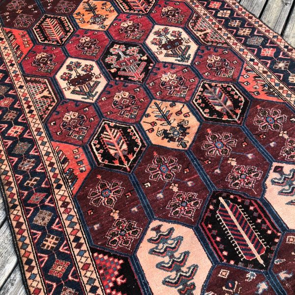 5x9 Maroon Vintage Rug