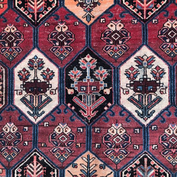 5x9 Maroon Vintage Rug