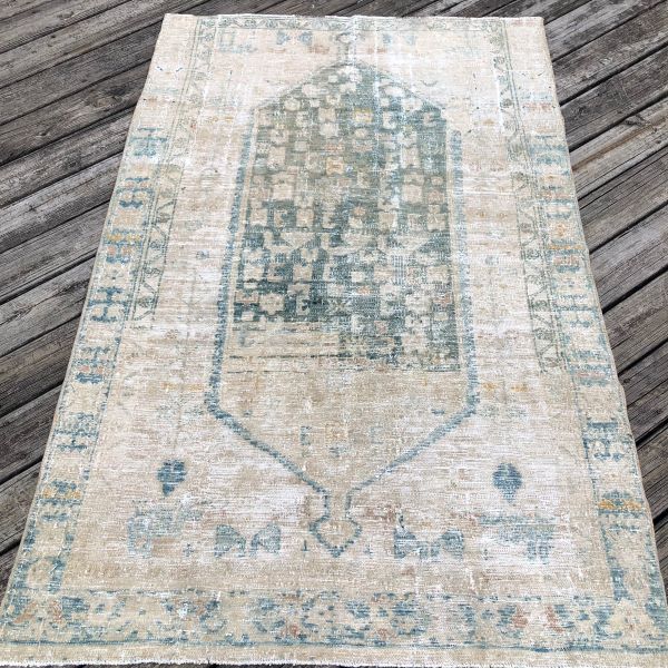 4x6 Worn Persian Rug 