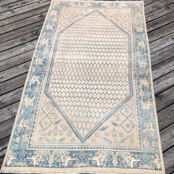 4x7 Faded Blue Rug