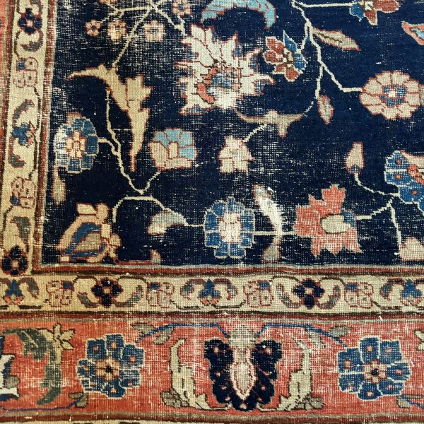 9x12 Distressed Persian Design 