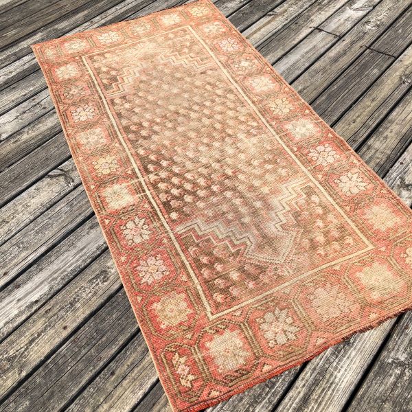 3x7 Brown Vintage Rug