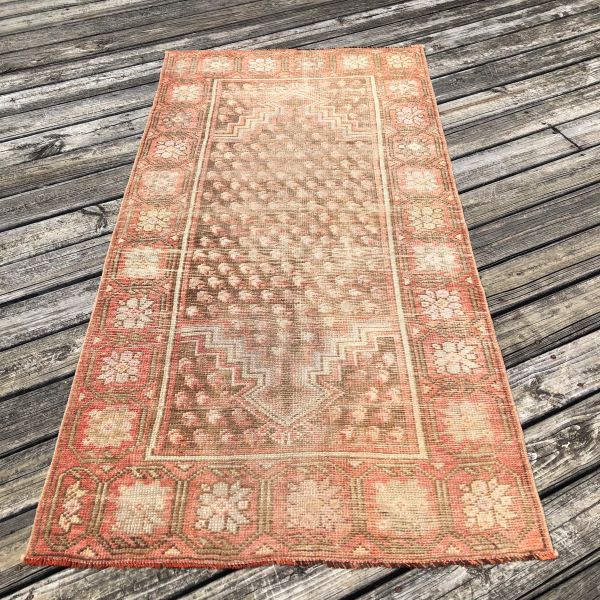 3x7 Brown Vintage Rug