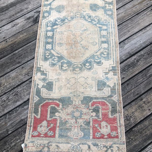 2x9 Worn Runner Rug