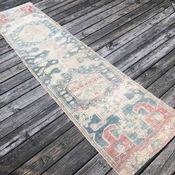 2x9 Worn Runner Rug