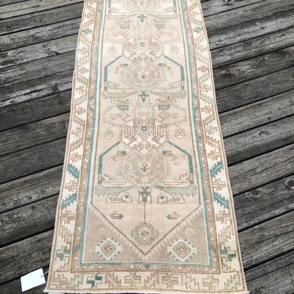 3x10 Beige Vintage Runner 