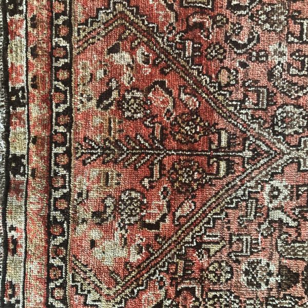 4x5 Peach Floral Rug 