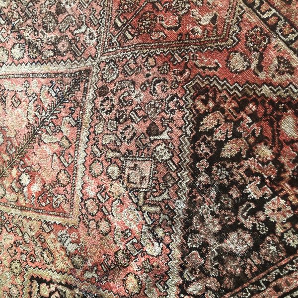 4x5 Peach Floral Rug 