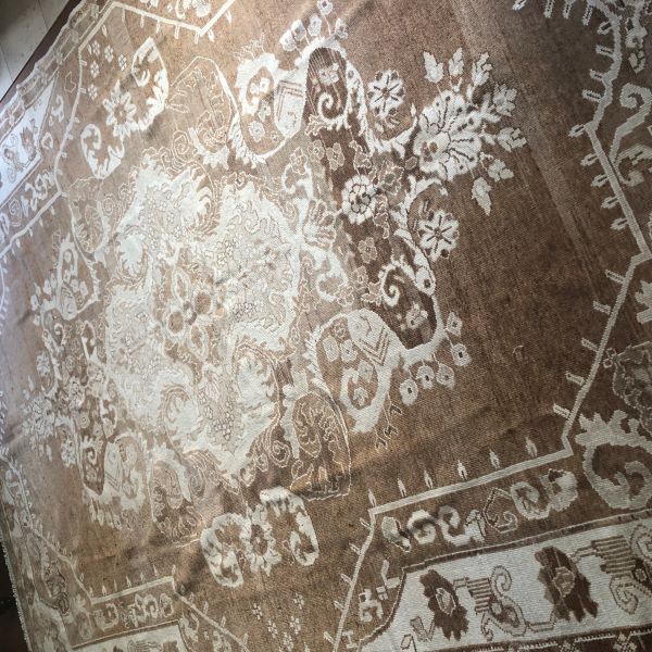 8x11 Brown Vintage Rug