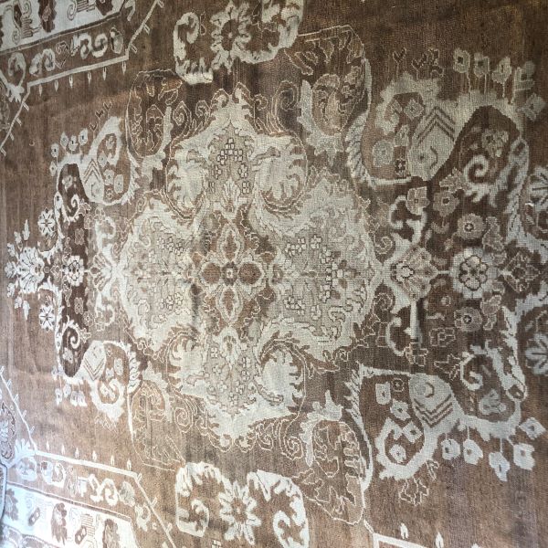 8x11 Brown Vintage Rug