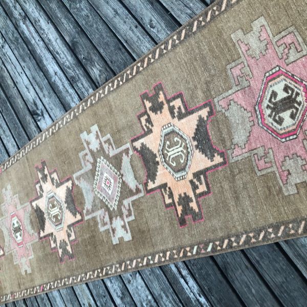 3x12 Brown Vintage Runner
