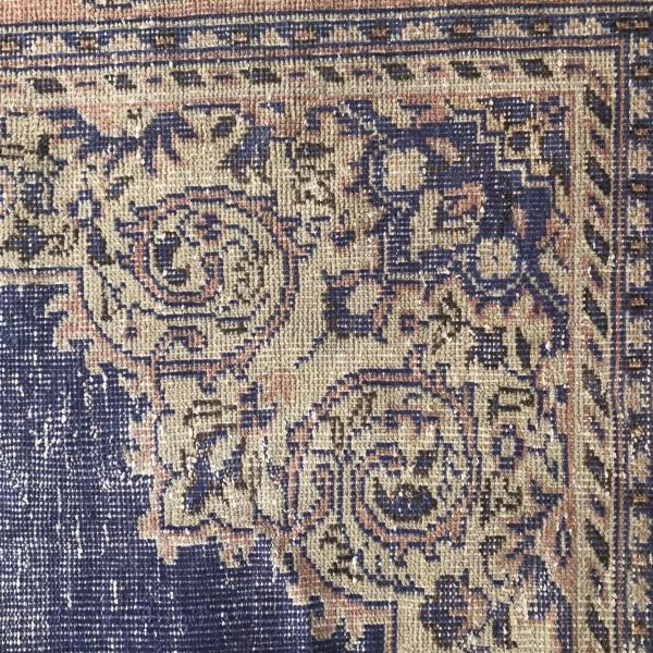 7x10 Blue Vintage Rug