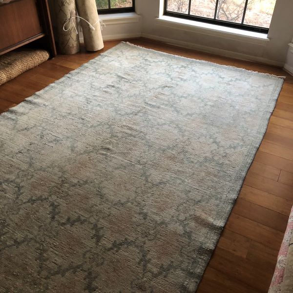 6x10 Ivory Oushak Rug