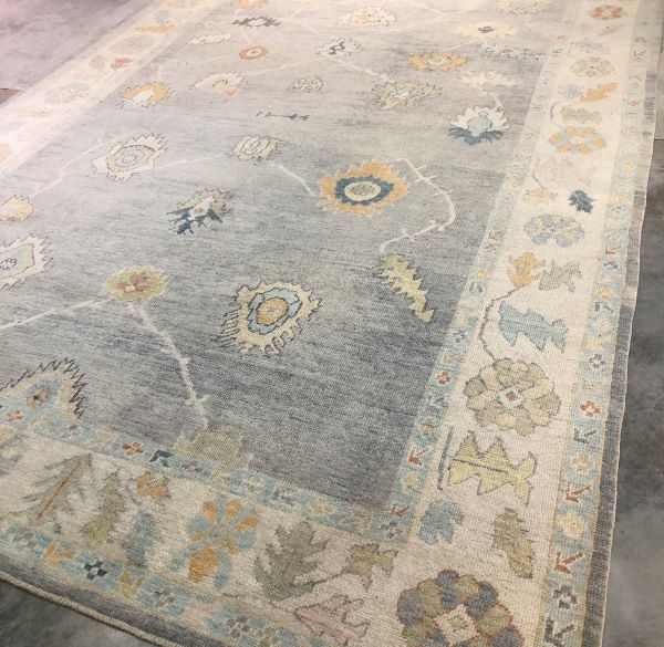10x14 Gray Oushak Rug