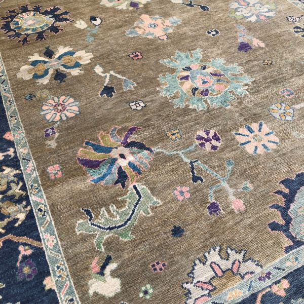 8x12 Tan Oushak Rug