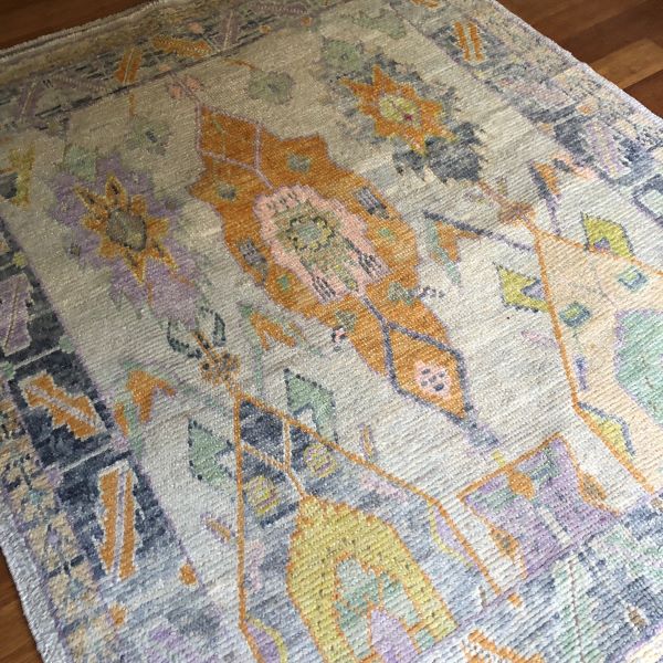 5x6 Ivory Oushak Rug