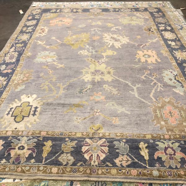 9x12 Lilac Oushak Rug