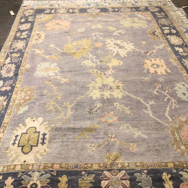9x12 Lilac Oushak Rug
