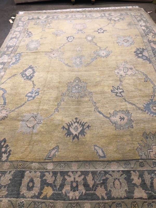 10x14 Tan Oushak Rug
