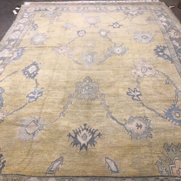 10x14 Tan Oushak Rug