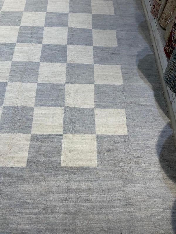 9x12 Geometric Gray Rug