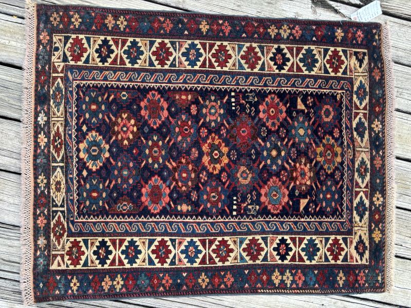 3x4 Blue Kazak Rug