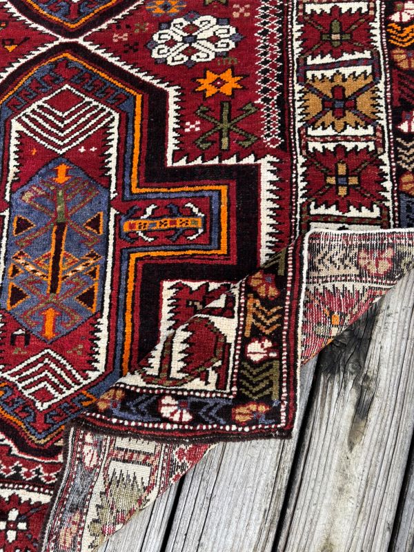 4x6 Red Kazak Rug 