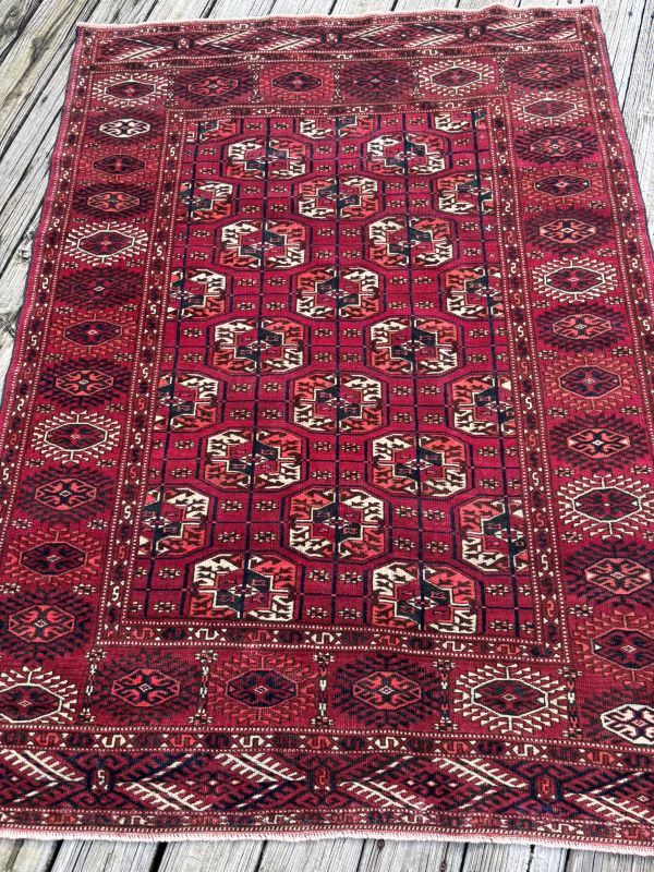 4x6  Antique Turkoman Rug 
