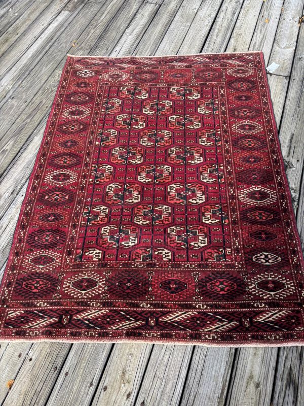 4x6  Antique Turkoman Rug 