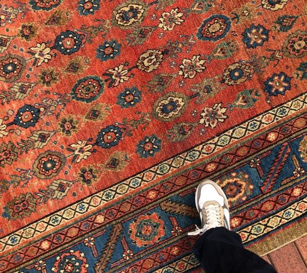 12x15 Antique Bahsais Rug 