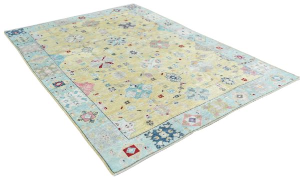 10x14 Yellow Oushak Rug