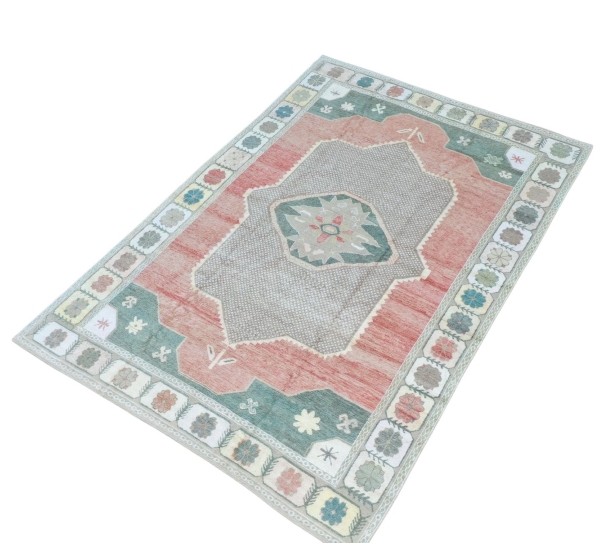 10x14 Red Oushak Rug