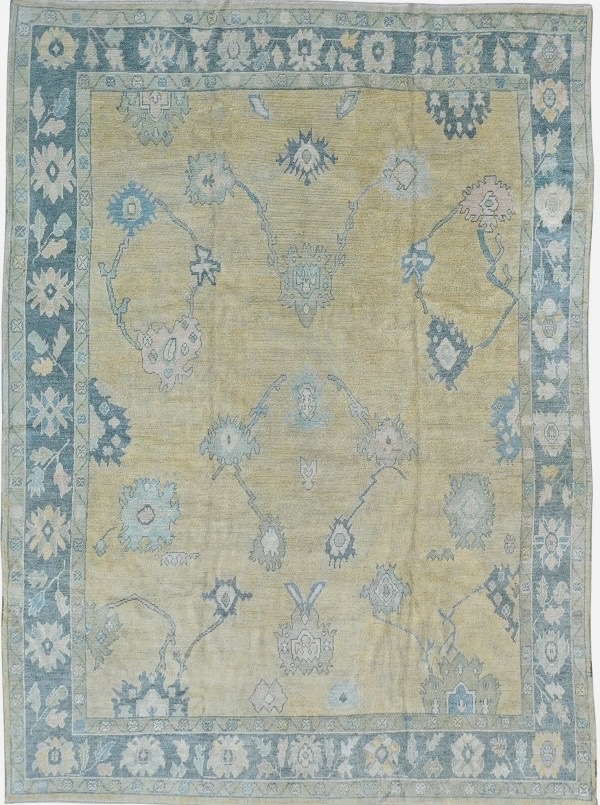 10x14 Tan Oushak Rug
