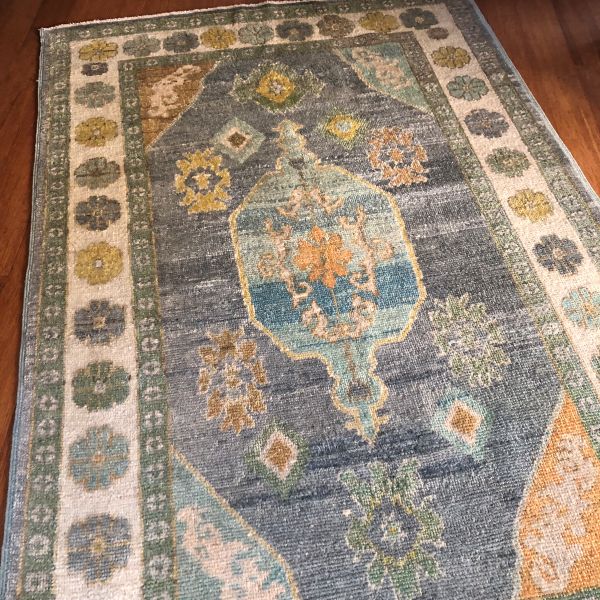 5x8 Gray Oushak Rug