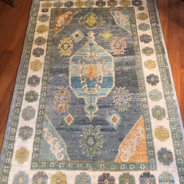 5x8 Gray Oushak Rug