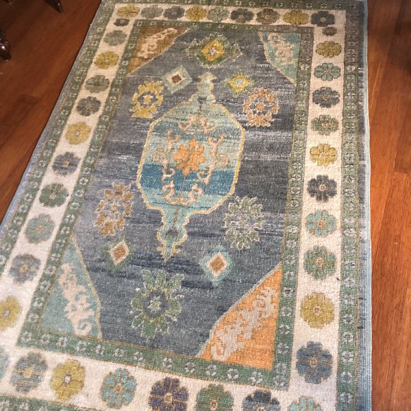 5x8 Gray Oushak Rug