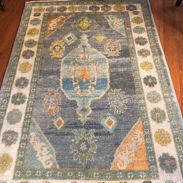 5x8 Gray Oushak Rug