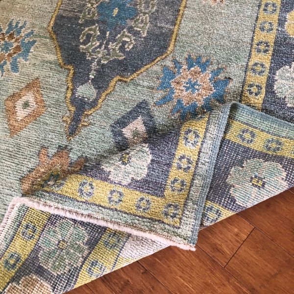 5x6 Green Oushak Rug