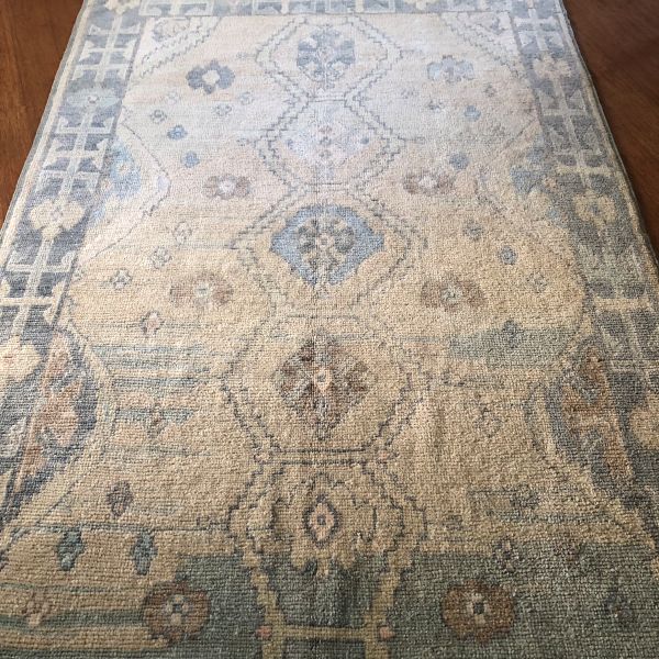5x8 Beige Oushak Rug