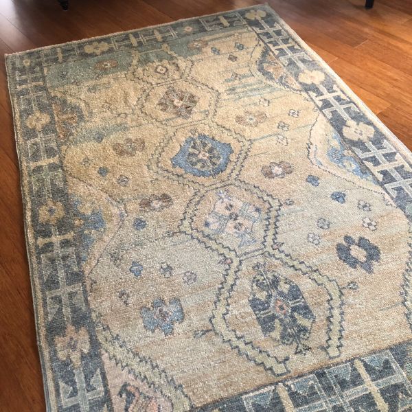5x8 Beige Oushak Rug