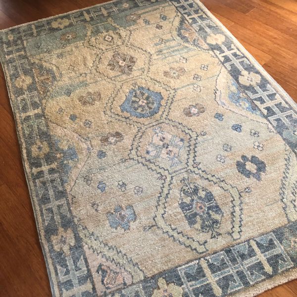 5x8 Beige Oushak Rug