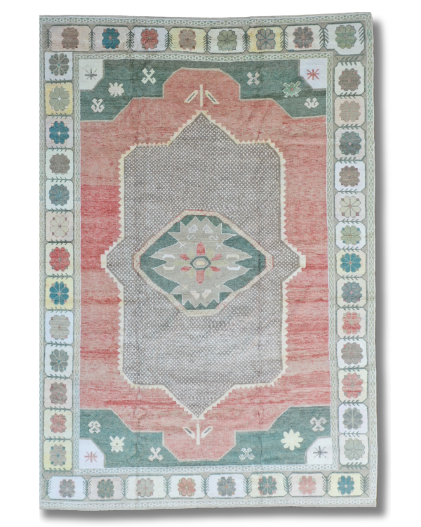10x14 Red Oushak Rug